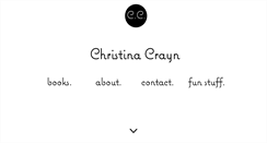 Desktop Screenshot of christinacrayn.com